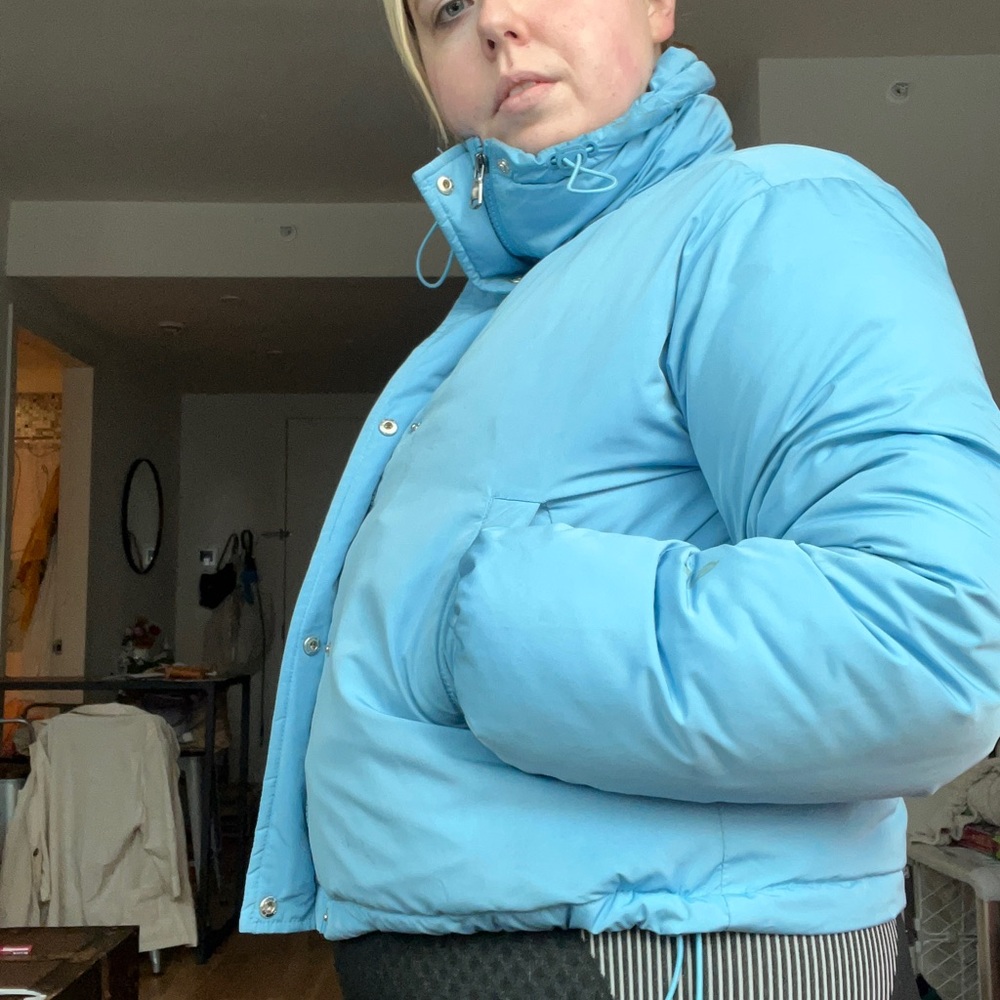 Urban Outfitters BDG Crop Powder Blue Puffer XS